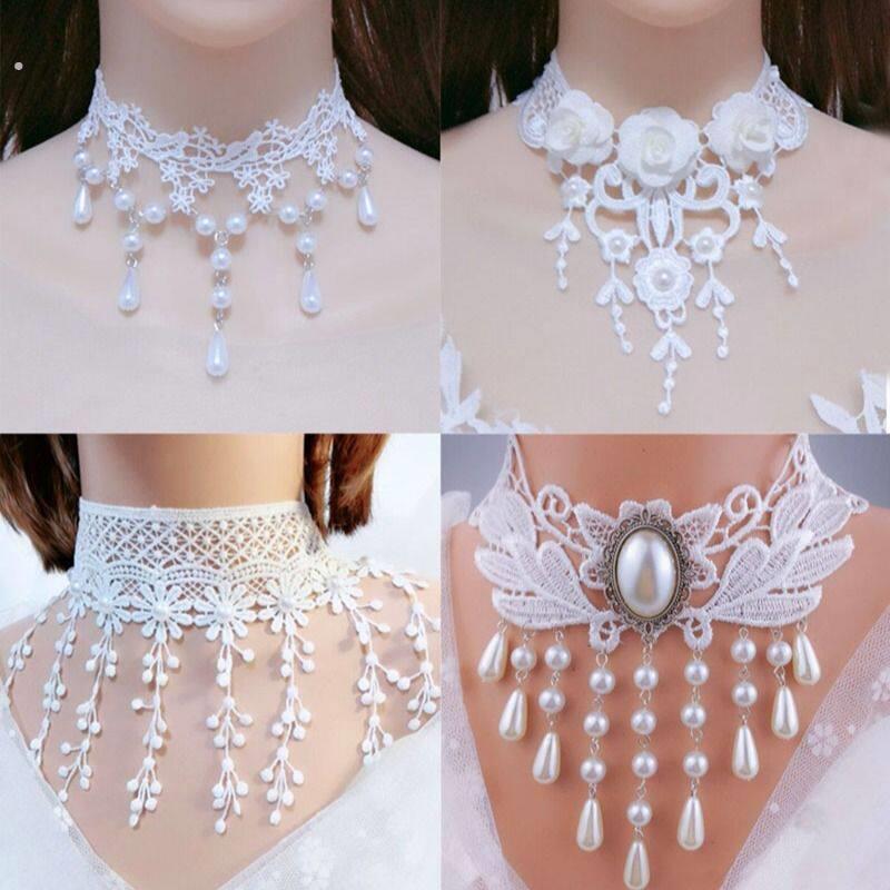 遮脖子疤痕的饰品白色脖子颈带锁骨链遮疤气质超仙配饰颈链颈饰女
