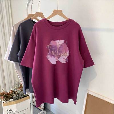 短袖时尚加厚纯棉磨毛内搭打底衫