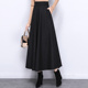 半身裙秋冬显瘦a字半身长裙大摆冬裙黑色毛呢加厚冬季 裙子半裙女