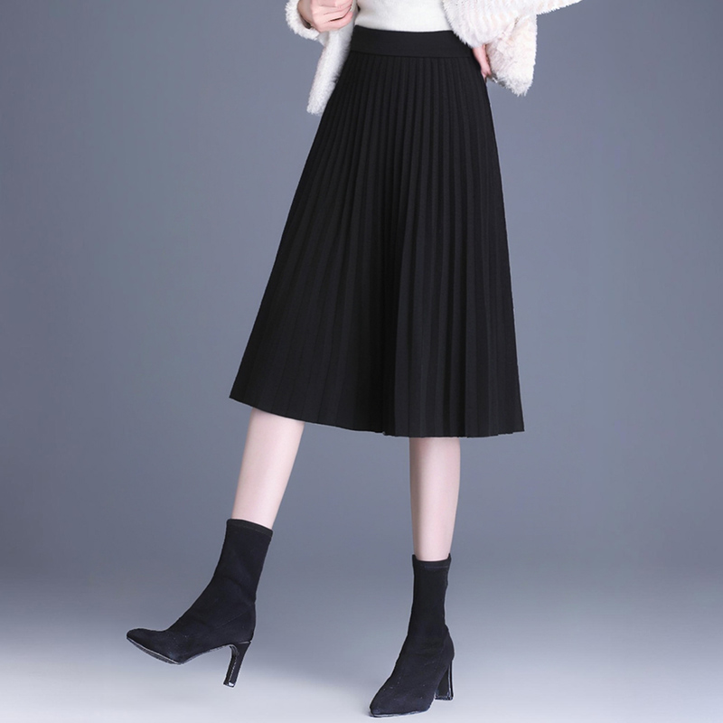 商场同款针织半身裙中长裙冬季