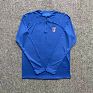 武汉三镇球衣训练服长袖半拉链足球服球员教练款外套2023中超队服