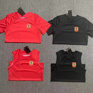 长春亚泰训练服短袖无袖足球服球员教练款组队服2025新款中超球衣
