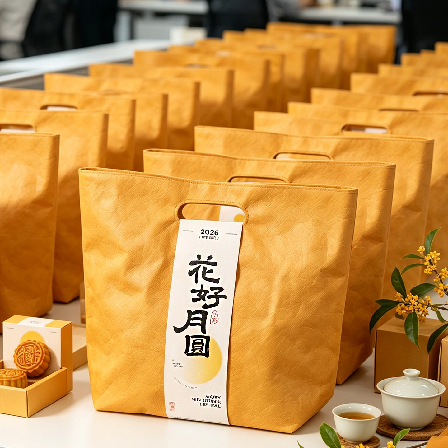 中秋节伴手礼送公司员工企业客户同事商务礼品活动宣传团建实用的图片