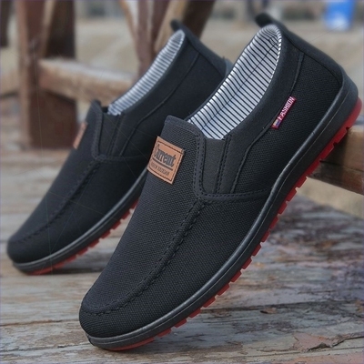 回力1927帆布鞋男款一脚蹬软底男士鞋子加厚鞋底男鞋老北京布鞋