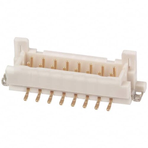 广濑连接器16P2.0MM间距立贴针座