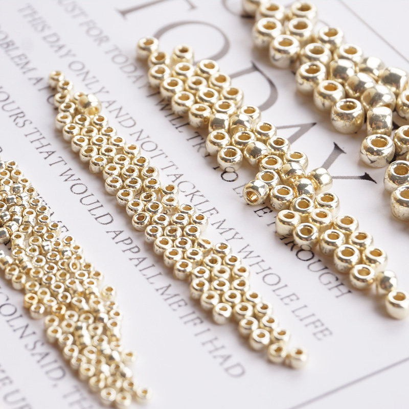 PF保色金色TOHO金属圆进口珠散珠