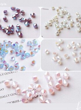 5色加强闪光幻彩2x浅蓝玫瑰蛋白4mmPRECIOSA菱形水晶散珠50颗进口