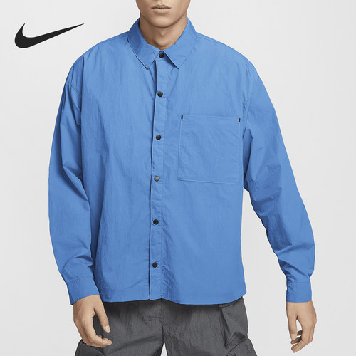 Nike/耐克男士梭织翻领长袖衬衫
