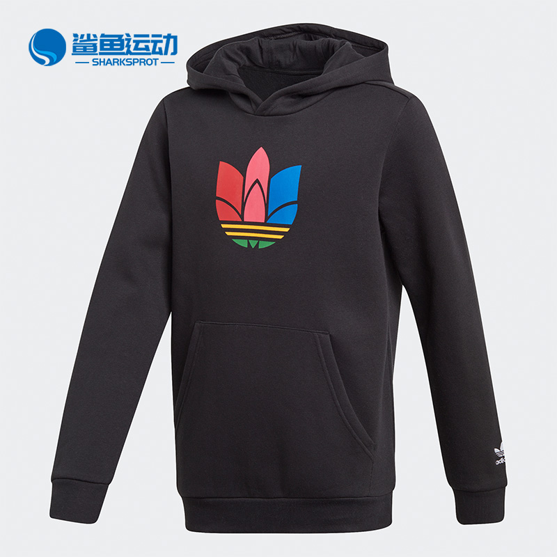三叶草休闲风运动卫衣套头衫