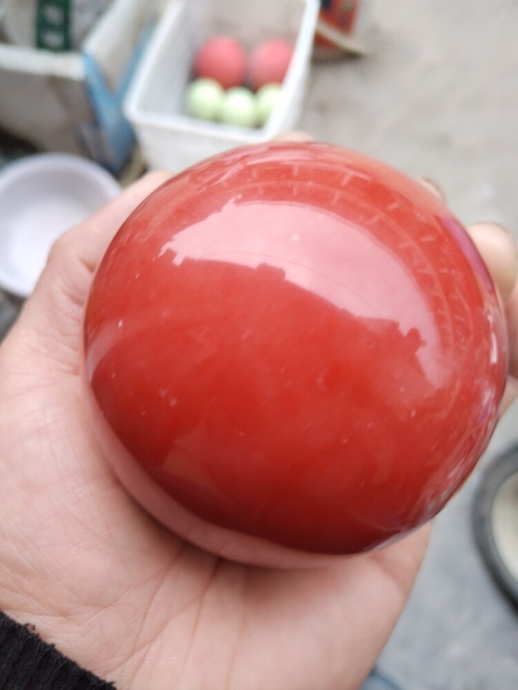 红色原石夜光球夜明珠吸光储能发亮