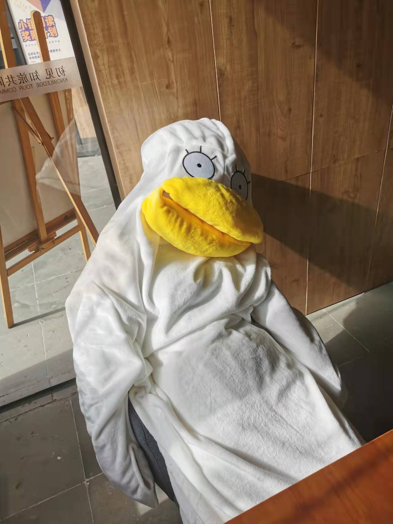 银魂伊丽莎白鸭子睡衣可爱大码午睡袋搞怪连体睡衣鸭掌沙雕鸭成人