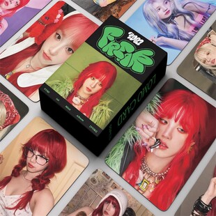 GIDLE宋雨琦小卡YUQI女娃Freak官方周边同款 YUQ1三寸55张lomo卡片