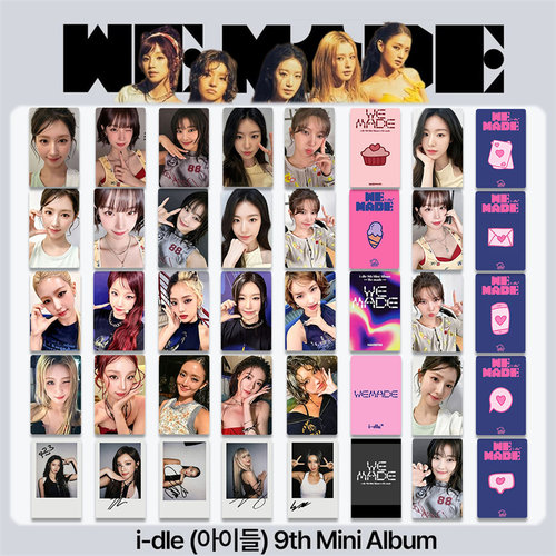 IDLE女娃WE MADE周边自印小卡MCD打歌卡拍立得特典卡 FM逆应援卡