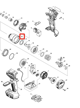 牧田MAKITA充电式冲击起子机DTD170起子机原装正品配件电锤盖总成