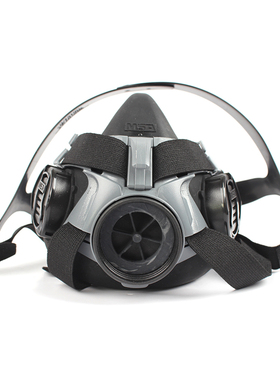 MSA梅思安410硅胶半面罩10146379单罐呼吸器RD40接口搭配滤毒盒