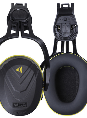 梅思安MSA帽盔式防护耳罩中频Type14安全帽工地降噪耳罩10190357