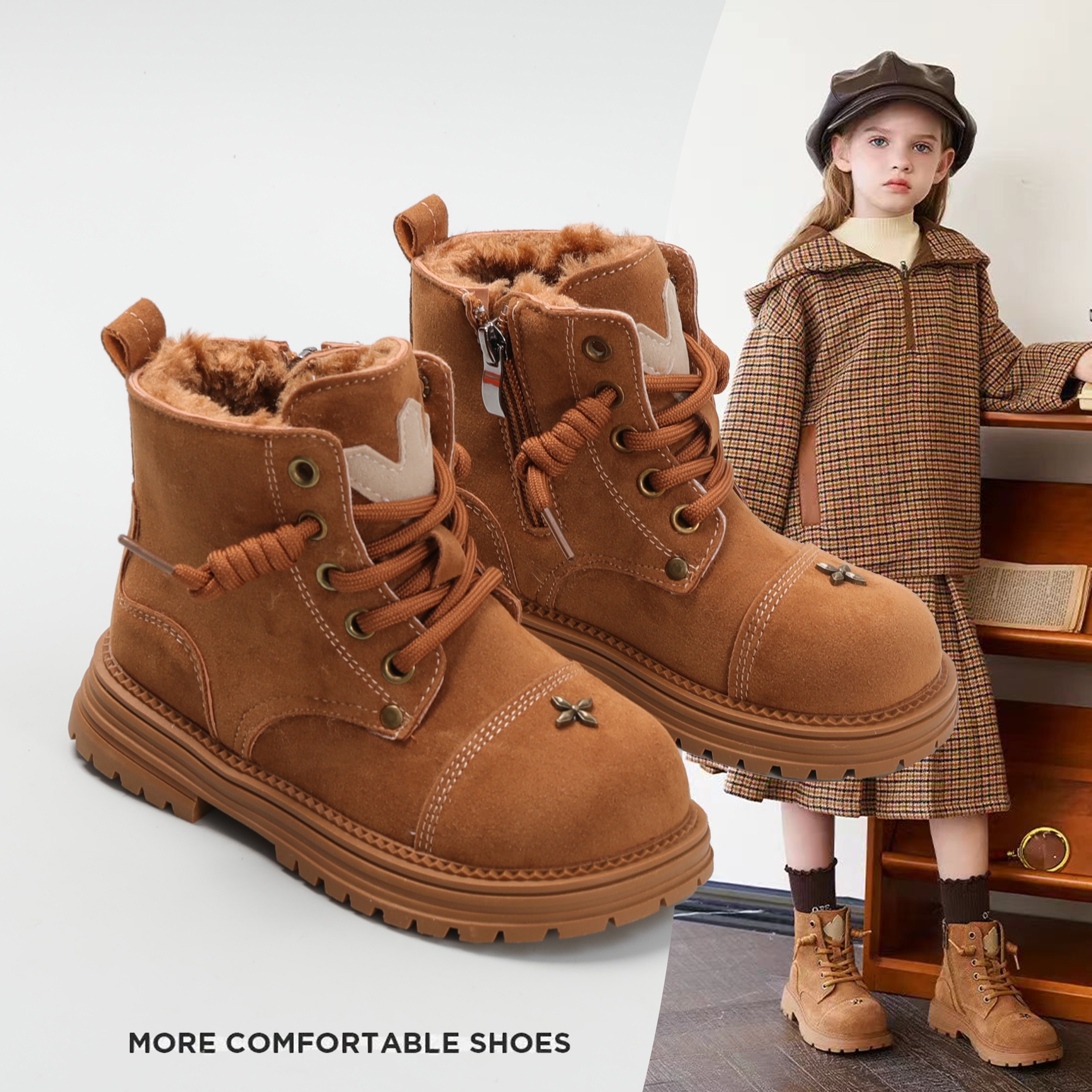 女童马丁靴2025新款秋冬儿童短靴