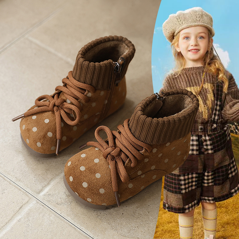毛毛鞋软底宝宝雪地靴