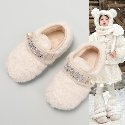 女童水钻公主鞋二棉鞋