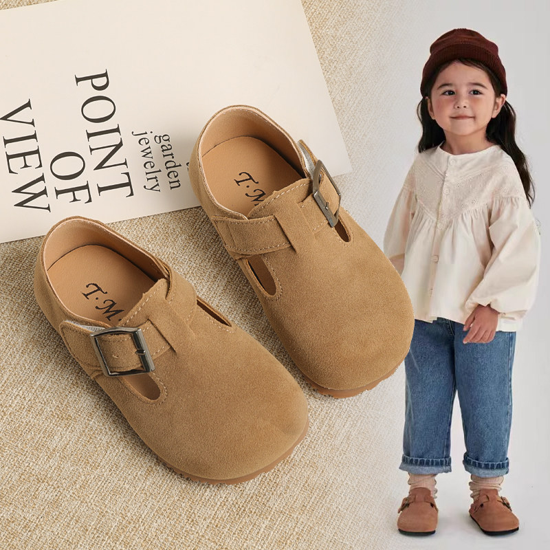 女童勃肯鞋秋季新款豆豆鞋软底男童单鞋休闲板鞋宝宝复古皮鞋春秋,童鞋/婴儿鞋/亲子鞋,皮鞋,淘宝优惠券,粉丝福利购,淘宝优惠卷