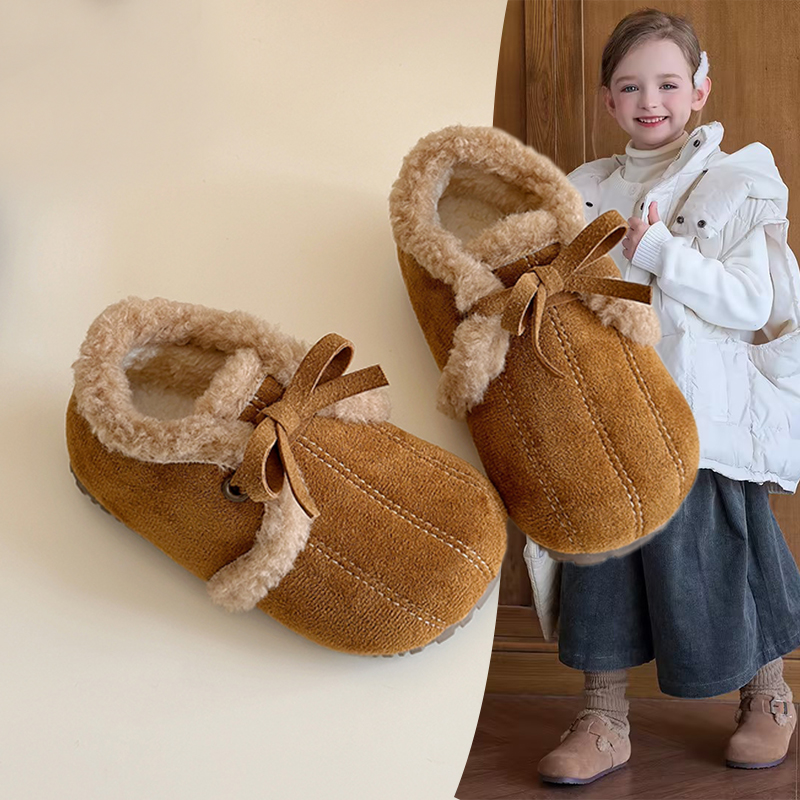 外穿2025秋冬保暖棉鞋宝宝雪地靴