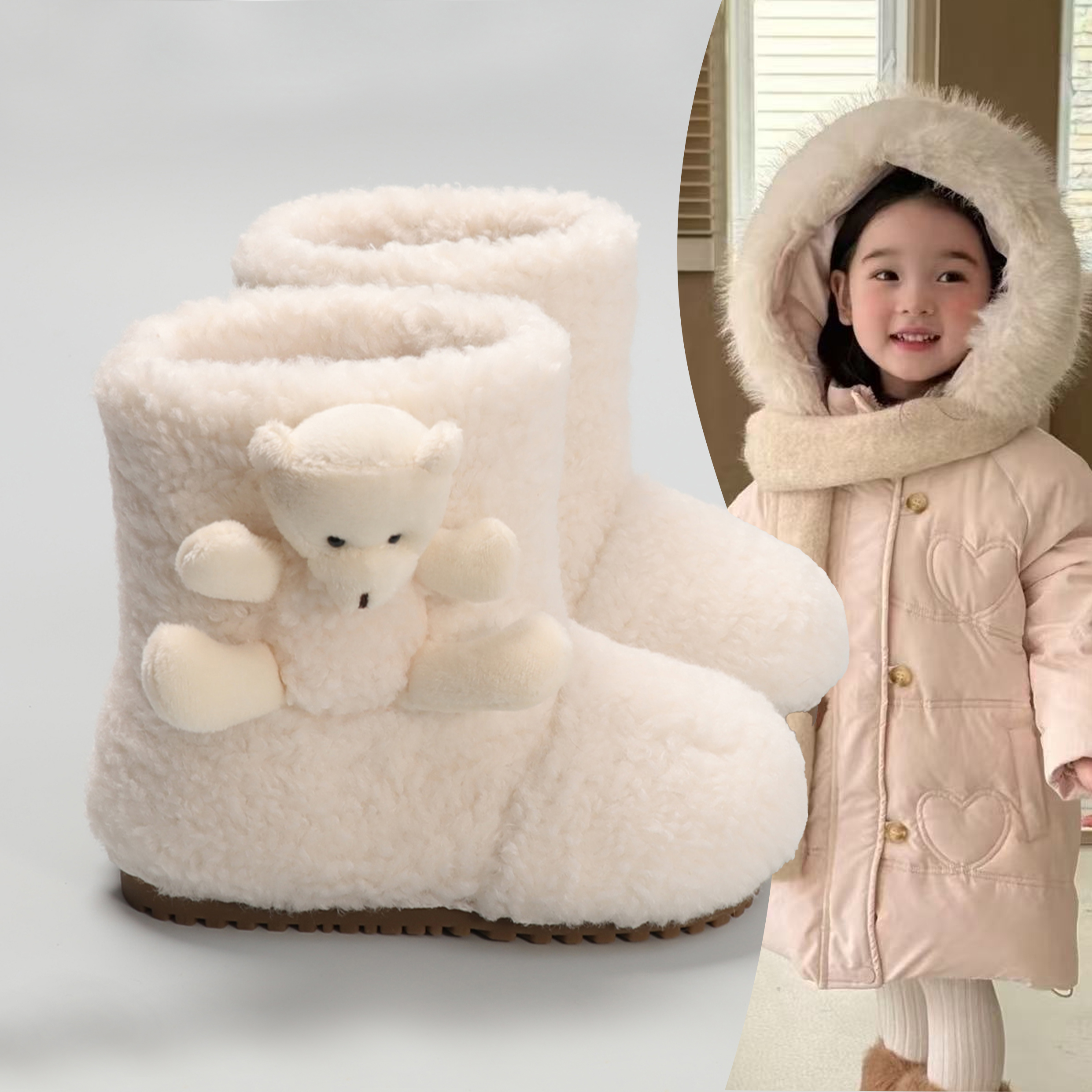 女童雪地靴2025新款冬季儿童