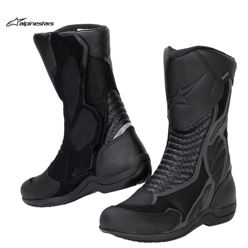意大利a星alpinestars摩托车越野骑行靴全天候耐磨皮革靴子