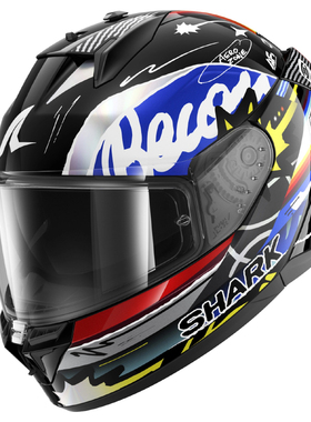 法国Shark鲨鱼D-Skwal 3星空三代街头狂潮全盔户外骑行防雾头盔