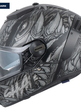 法国Shark鲨鱼 Spartan RS斯巴达全盔个性头盔男女户外骑行双镜片