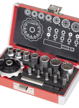德国Rothewald工具箱套筒扳手五金工具箱 RATCHET SET 1/4 公制