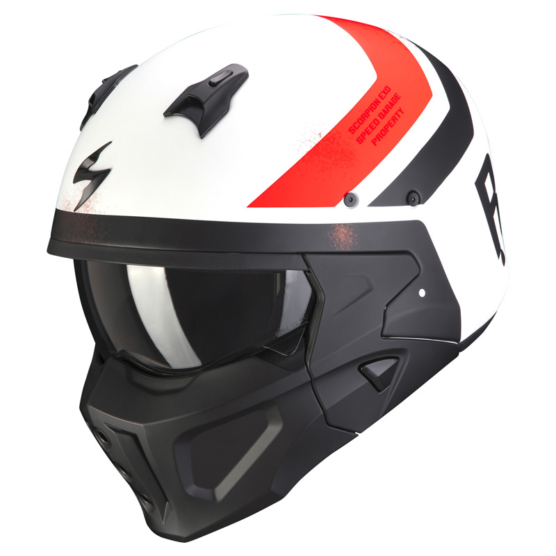 scorpion蝎子 covert-x复古哈雷头盔摩托车骑行防雾头盔可拆装