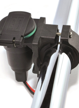 BAAS  ZA通用安装点烟器/欧式插座适用于直径为22-28mm的管状车把