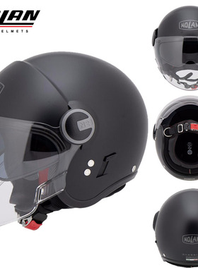 意大利Nolan N21日常通勤骑行头盔3/4半盔脚踏车双镜片安全帽男女