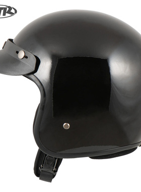 MTR Fiber II经典黑色半盔户外骑行头盔安全帽