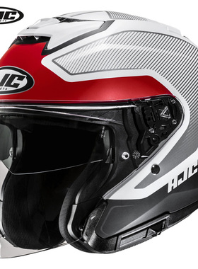 韩国HJC I31半盔户外骑行头盔夏季男女双镜片3/4盔