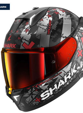 法国Shark Skwal i3 户外出游骑行头盔防雾通风舒适摩旅户外LED男