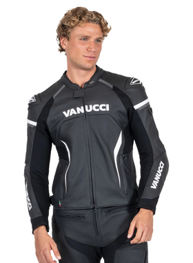 德国Vanucci男子运动皮革组合夹克VSJ-5户外骑行真皮外套骑行服