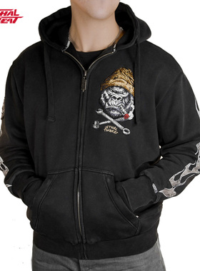 Lethal Threat连帽衫户外骑行夹克时尚印花外套