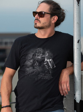 Lethal Threat户外骑行休闲宽松圆领T恤短袖全棉舒适亲肤柔软