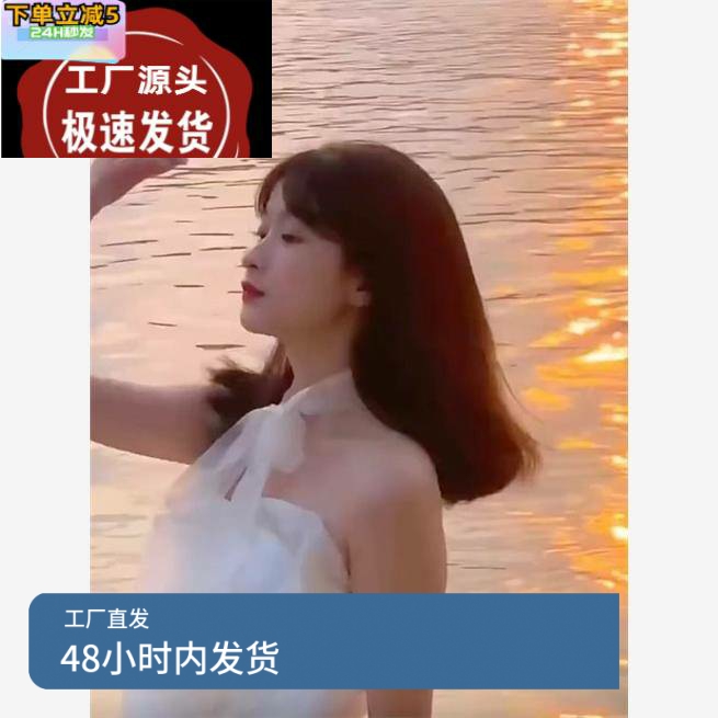 小个子法式重工立体玫瑰抹胸短裙生日礼服蓬蓬公主连衣裙沙滩裙仙