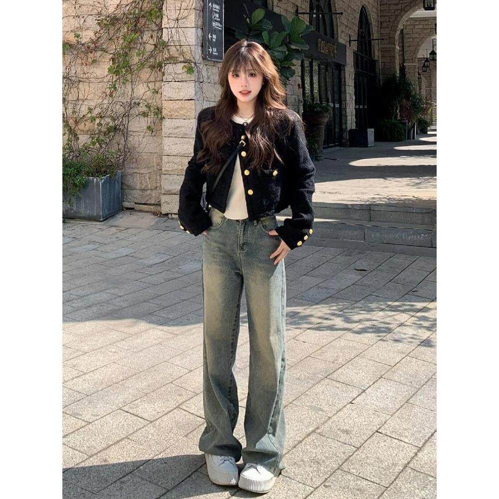 黑色小香风羽绒外套女小个子2025开春秋冬新款法式高级感短款上衣,运动/瑜伽/健身/球迷用品,广场舞套装,淘宝优惠券,粉丝福利购,淘宝优惠卷