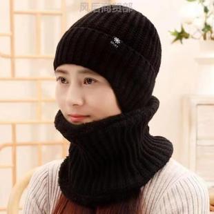 户外老头新款帽子女士冬加厚中老年女士冬帽子中老年帽套外卖男帽