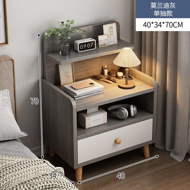 意式床头柜新款租房日式客房小桌子酒店卧室柜子可移创意客厅爆款