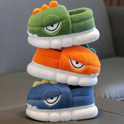 棉拖冬鞋儿童新款小孩子毛绒拖鞋男童鞋子防滑公主秋冬包头幼儿男