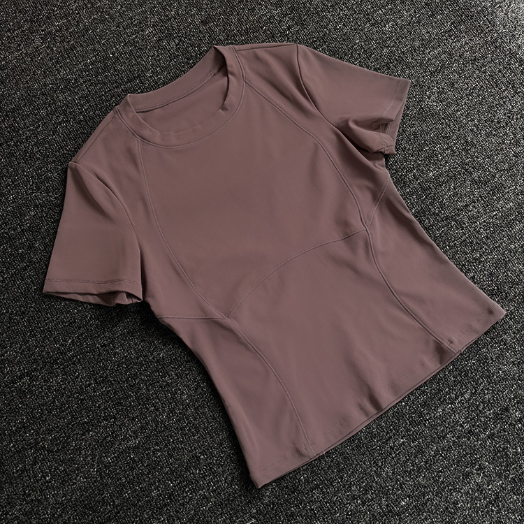 日常百搭瑜伽服短袖简约圆领T恤