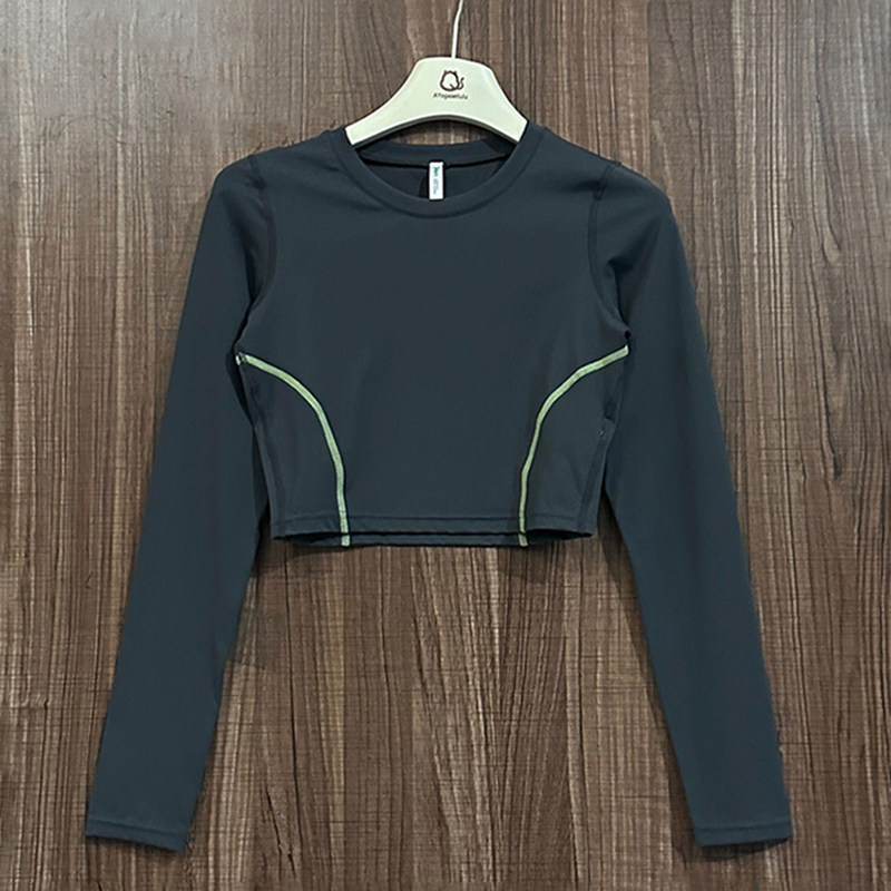 时尚好货速干修身显瘦T恤高弹亲肤瑜伽运动长袖跑步训练女健身衣,运动服/休闲服装,健身衣,淘宝优惠券,粉丝福利购,淘宝优惠卷