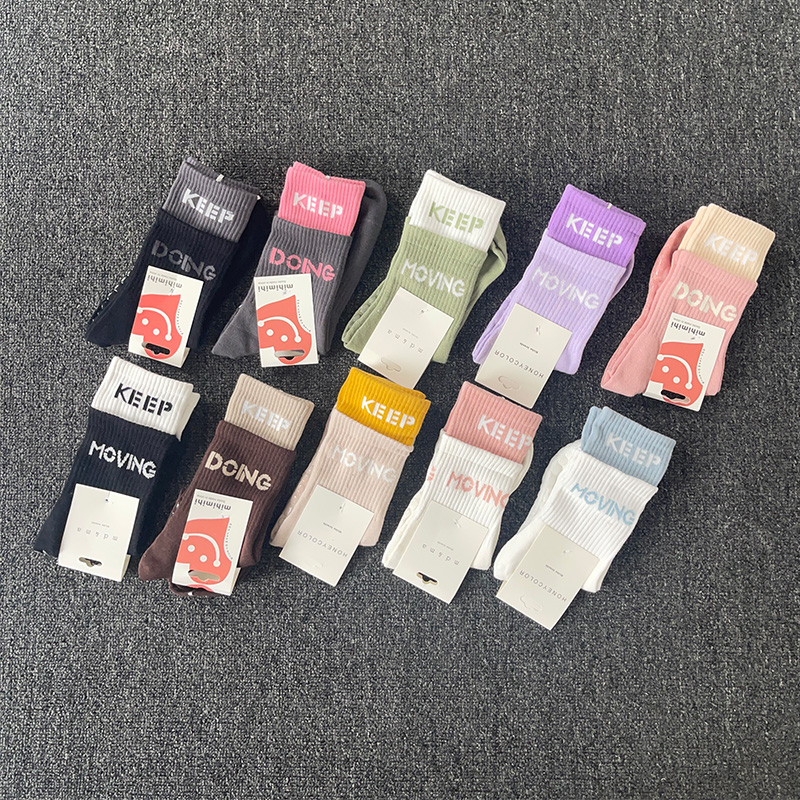 瑜伽中筒防摩擦高筒袜