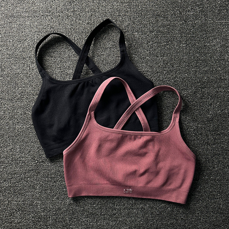 外贸亲肤纯色交叉美背运动背心跑步训练健身女瑜伽上衣文胸,运动服/休闲服装,运动背心,淘宝优惠券,粉丝福利购,淘宝优惠卷