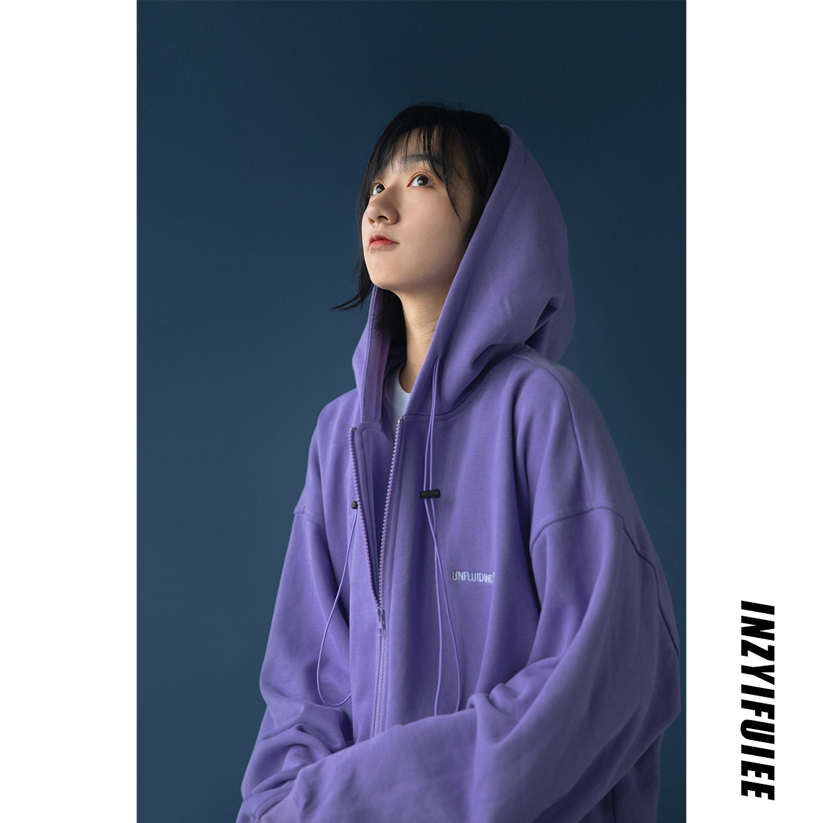 AzLan外套女2020新款春秋韩版宽松运动盐系连帽卫衣ins潮bf棒球服
