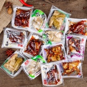 有友泡凤爪1斤重庆特产山椒味酸菜味混合鸡爪子独立小包零食整箱